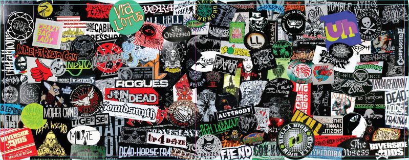 Fifth Quarter Lounge sticker collage